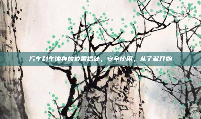 汽车刹车油存放位置揭秘，安全使用，从了解开始