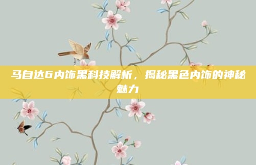 马自达6内饰黑科技解析，揭秘黑色内饰的神秘魅力