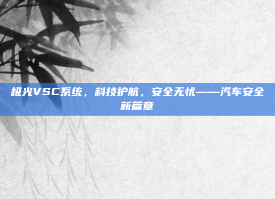 极光VSC系统,科技护航,安全无忧——汽车安全新篇章