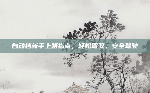 自动挡新手上路指南，轻松驾驭，安全驾驶