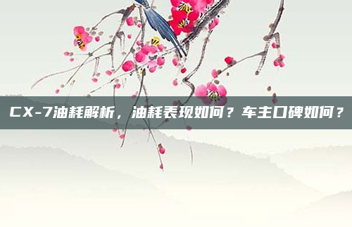 CX-7油耗解析,油耗表现如何?车主口碑如何?