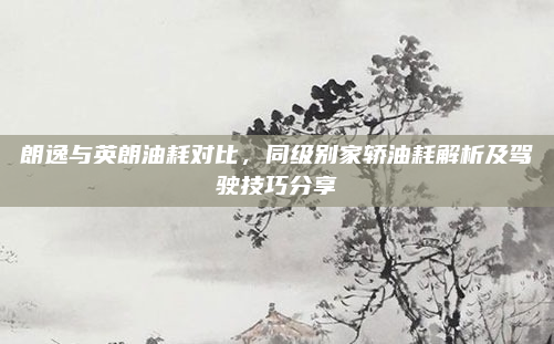 朗逸与英朗油耗对比，同级别家轿油耗解析及驾驶技巧分享