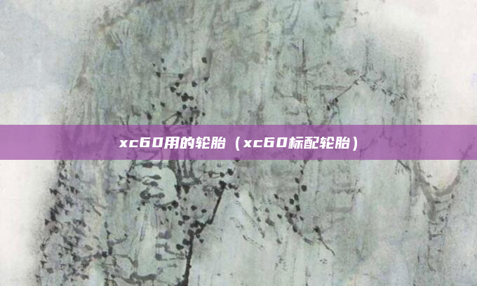 xc60用的轮胎（xc60标配轮胎）