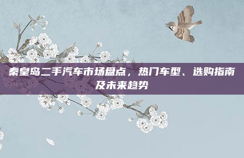 秦皇岛二手汽车市场盘点，热门车型、选购指南及未来趋势