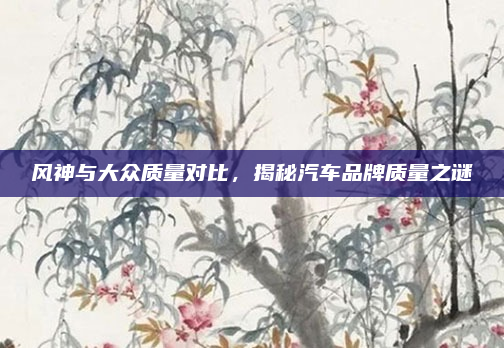 风神与大众质量对比，揭秘汽车品牌质量之谜