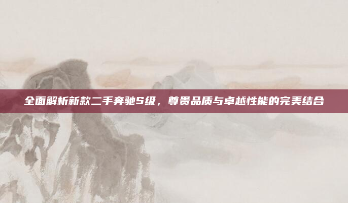 全面解析新款二手奔驰S级，尊贵品质与卓越性能的完美结合