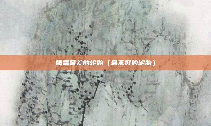质量最差的轮胎（最不好的轮胎）