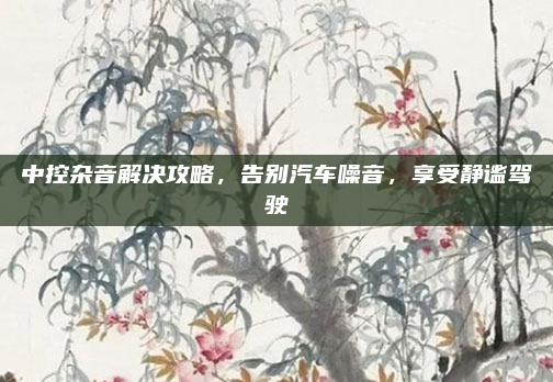 中控杂音解决攻略,告别汽车噪音,享受静谧驾驶