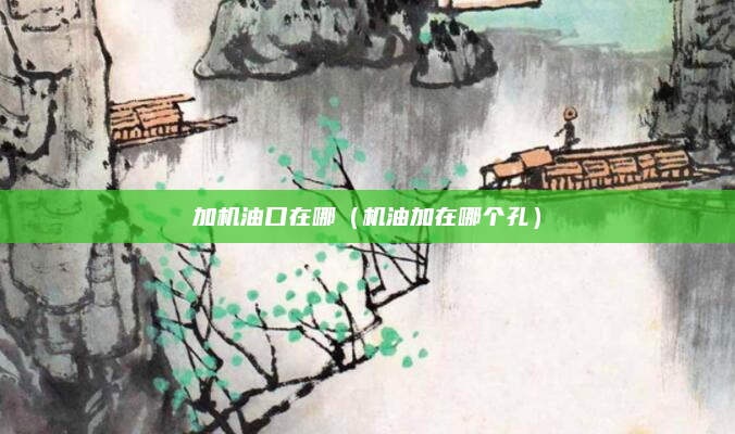 加机油口在哪(机油加在哪个孔)