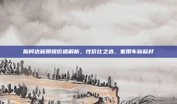 斯柯达新明锐价格解析，性价比之选，家用车新标杆