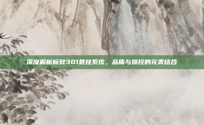 深度解析标致301悬挂系统，品质与操控的完美结合