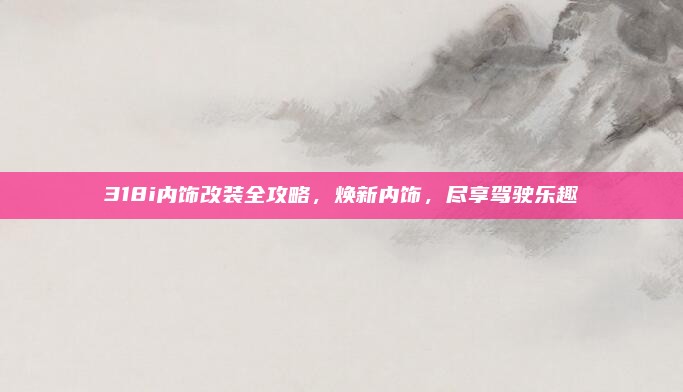 318i内饰改装全攻略，焕新内饰，尽享驾驶乐趣