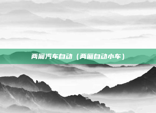 两厢汽车自动（两厢自动小车）