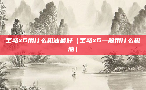 宝马x6用什么机油最好（宝马x6一般用什么机油）