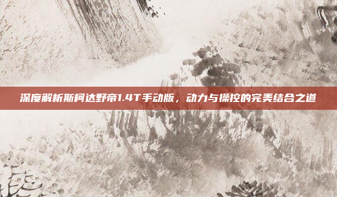 深度解析斯柯达野帝1.4T手动版，动力与操控的完美结合之道