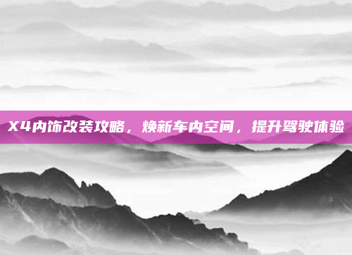 X4内饰改装攻略，焕新车内空间，提升驾驶体验