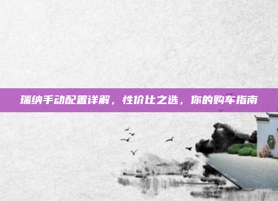 瑞纳手动配置详解，性价比之选，你的购车指南