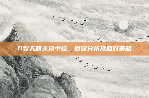 11款天籁关闭中控，原因分析及应对策略