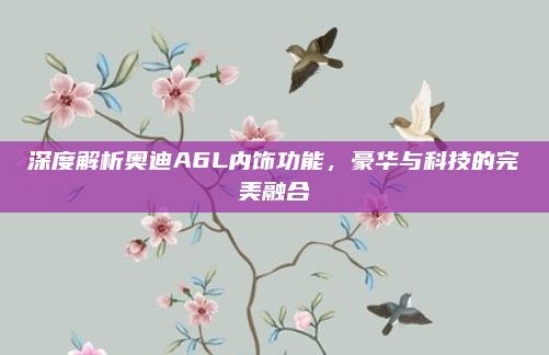 深度解析奥迪A6L内饰功能，豪华与科技的完美融合
