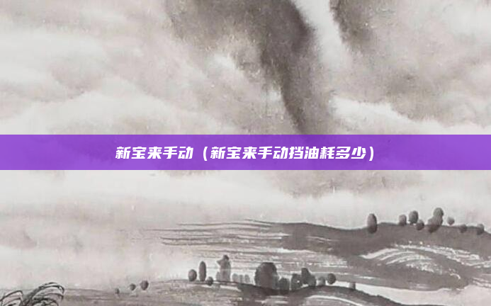 新宝来手动（新宝来手动挡油耗多少）