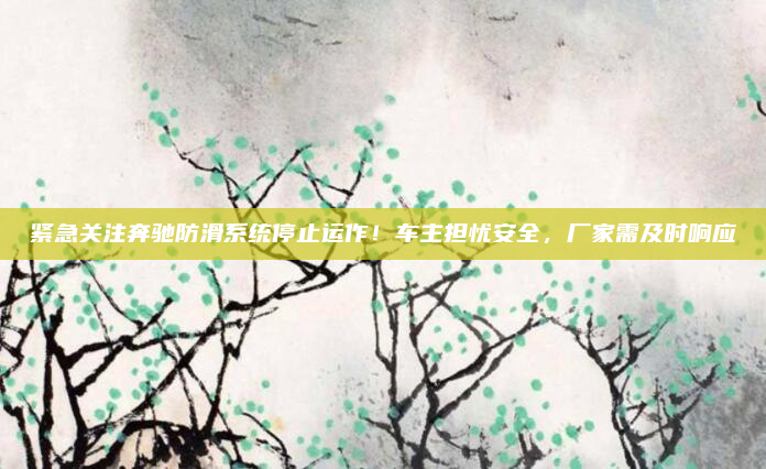 紧急关注奔驰防滑系统停止运作！车主担忧安全，厂家需及时响应