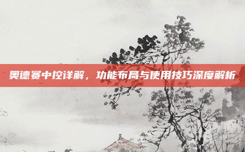 奥德赛中控详解，功能布局与使用技巧深度解析