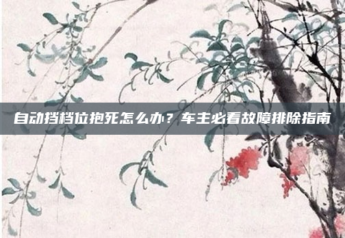 自动挡档位抱死怎么办？车主必看故障排除指南
