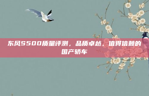 东风S500质量评测，品质卓越，值得信赖的国产轿车