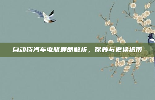 自动挡汽车电瓶寿命解析，保养与更换指南