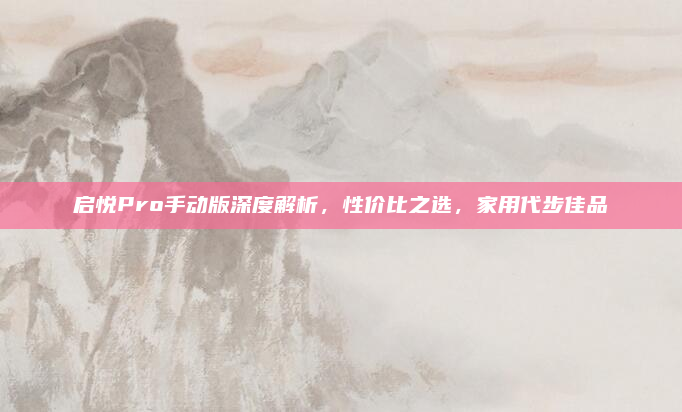 启悦Pro手动版深度解析，性价比之选，家用代步佳品