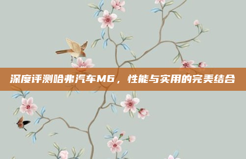 深度评测哈弗汽车M6，性能与实用的完美结合