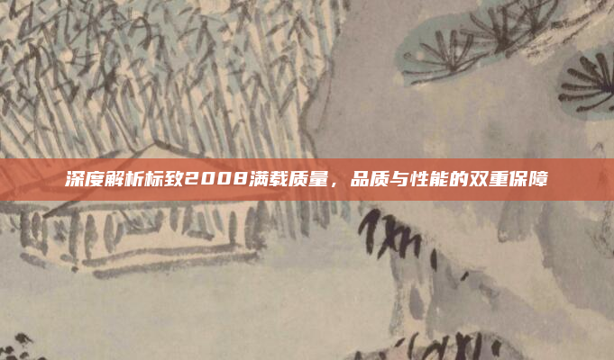 深度解析标致2008满载质量，品质与性能的双重保障
