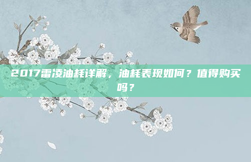 2017雷凌油耗详解，油耗表现如何？值得购买吗？