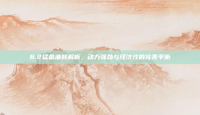 6.2猛禽油耗解析，动力强劲与经济性的完美平衡