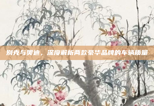 别克与奥迪,深度解析两款豪华品牌的车辆质量