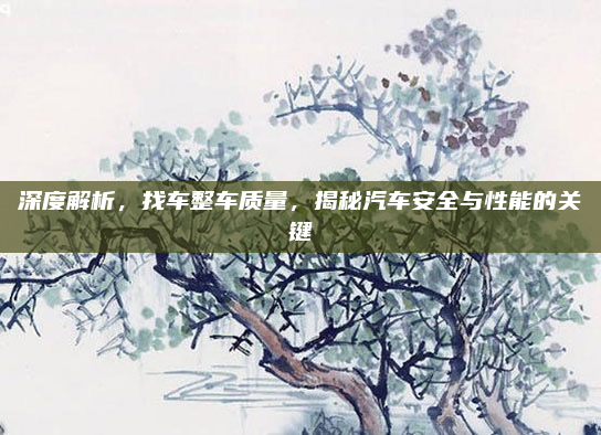 深度解析，找车整车质量，揭秘汽车安全与性能的关键