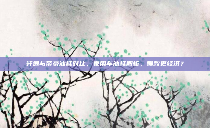 轩逸与帝豪油耗对比，家用车油耗解析，哪款更经济？