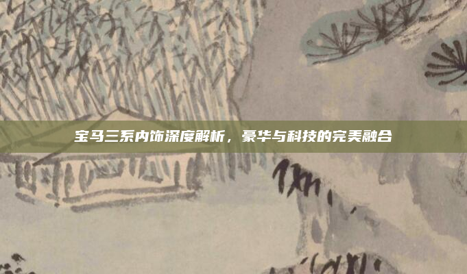 宝马三系内饰深度解析，豪华与科技的完美融合