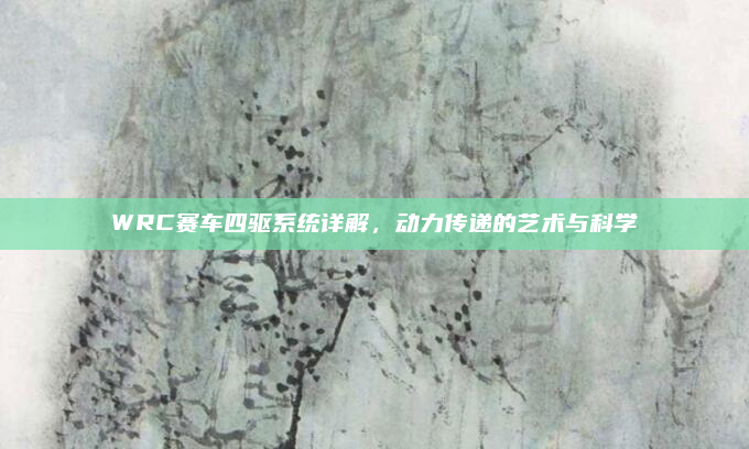 WRC赛车四驱系统详解，动力传递的艺术与科学