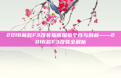 2016新款F3改装指南探索个性与创新——2016款F3改装全解析