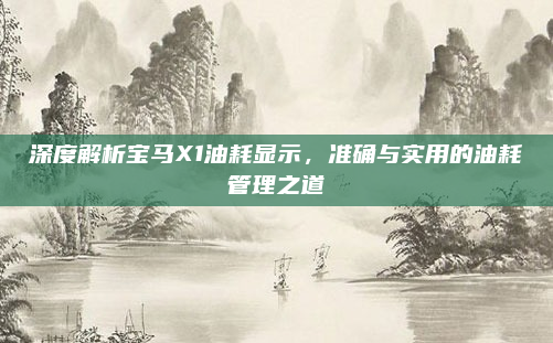 深度解析宝马X1油耗显示，准确与实用的油耗管理之道