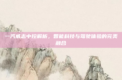 一汽威志中控解析，智能科技与驾驶体验的完美融合