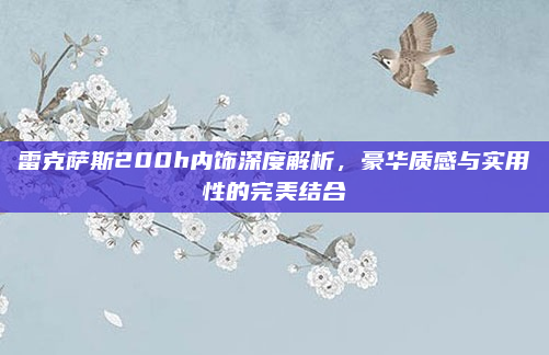 雷克萨斯200h内饰深度解析，豪华质感与实用性的完美结合