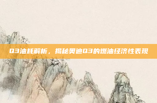 Q3油耗解析，揭秘奥迪Q3的燃油经济性表现