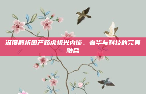 深度解析国产路虎极光内饰，奢华与科技的完美融合