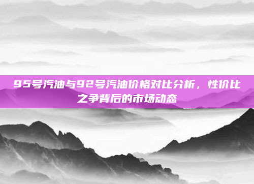 95号汽油与92号汽油价格对比分析，性价比之争背后的市场动态