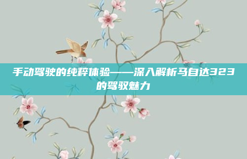 手动驾驶的纯粹体验——深入解析马自达323的驾驭魅力