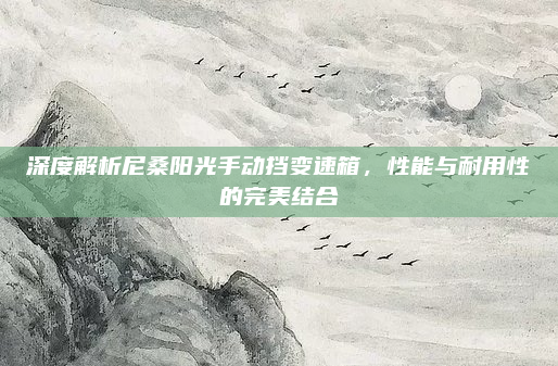 深度解析尼桑阳光手动挡变速箱，性能与耐用性的完美结合