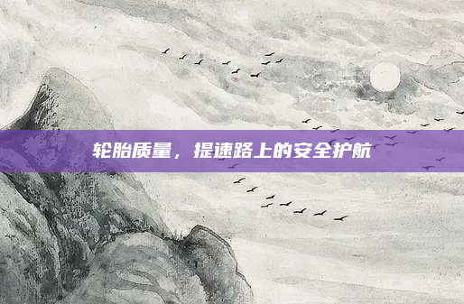 轮胎质量，提速路上的安全护航