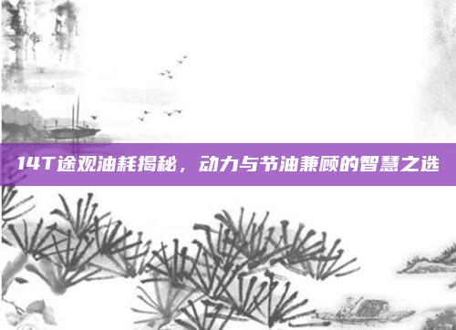 14T途观油耗揭秘，动力与节油兼顾的智慧之选